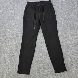 Judy Blue Jogger Womens 9/29 Black Stretch Denim Drawstring